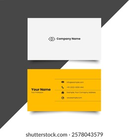 Simple Business Card Layout. creative modern name card and business card. Clean Design. corporate design template, Clean professional business template, visiting card. Minimal design