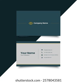 Simple Business Card Layout. creative modern name card and business card. Clean Design. corporate design template, Clean professional business template, visiting card. Minimal design