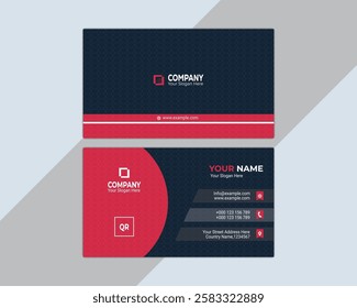 Simple Business Card Layout. creative modern name card and business card. Clean Design. corporate design template, Clean professional business card design