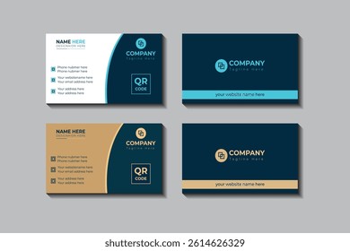 Simple Business Card Layout, Creative modern name card, and business card