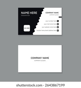 Simple Business Card Layout and Double-sided creative business card template
