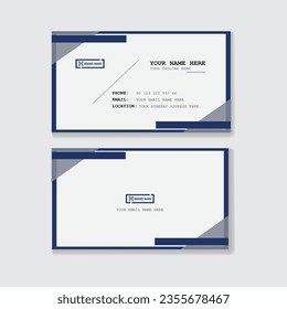 Diseño simple de tarjeta de visita, plantilla de tarjeta de visita