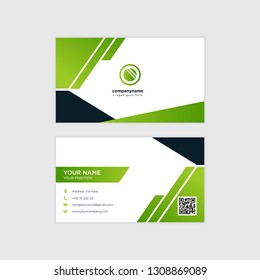 Simple Business Card with Logo or Icon for Your Business - Vector