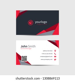 Simple Business Card with Logo or Icon for Your Business - Vector