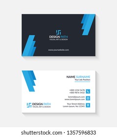 Simple Business Card with Logo or Icon for Your Business