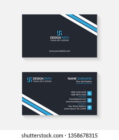 Simple Business Card with Logo or Icon for Your Business