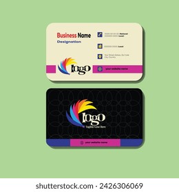 Tarjeta de visita simple o tarjeta de nombre