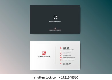 Plantilla simple de tarjeta de visita que se puede utilizar en todas partes