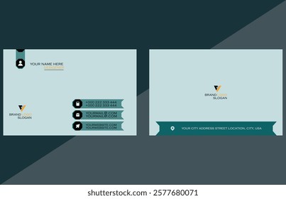 simple business card template creative design, vector layout