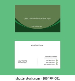 Simple business card template design.