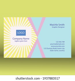 Simple Business Card Template Design
