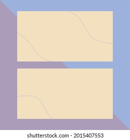 Simple business card template design for companies