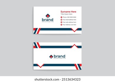 Diseño simple de la Plantilla de la tarjeta de visita