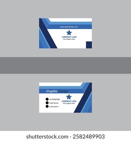 Simple Business Card  Template Design 