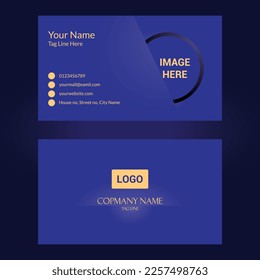 Simple Business Card Template Designe For Personal Branding 