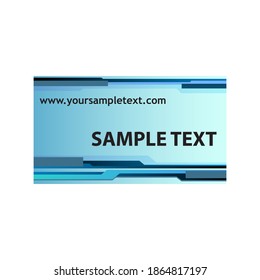 simple business card template vector design