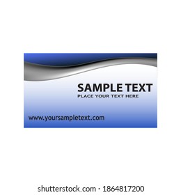 simple business card template vector design