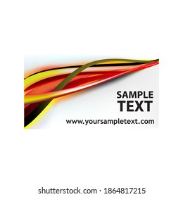 einfaches Visitenkartendesign, Vektordesign