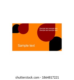 einfaches Visitenkartendesign, Vektordesign
