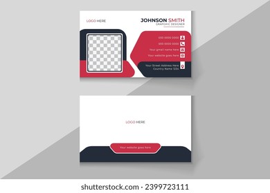 Plantilla simple de tarjeta de visita. Diseño de tarjetas de visita de vectores.