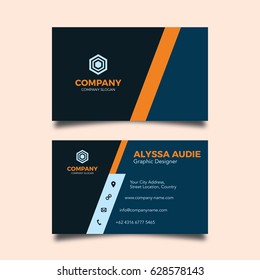simple business card template vector