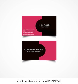 Simple Business Card Template, Vector, Illustration, Eps File