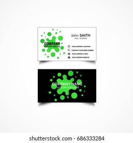 Simple Business Card Template, Vector, Illustration, Eps File