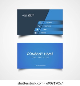 Simple Business Card Template, Vector, Illustration, Eps File