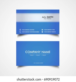 Simple Business Card Template, Vector, Illustration, Eps File