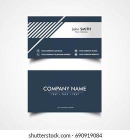 Simple Business Card Template, Vector, Illustration, Eps File