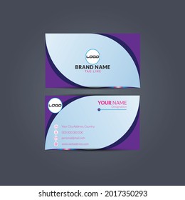 Simple Business Card vector 2 side