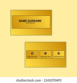 Simple business card vector