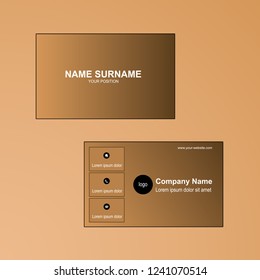 Simple business card vector