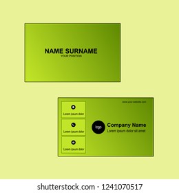 Simple business card vector