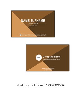 Simple business card vector