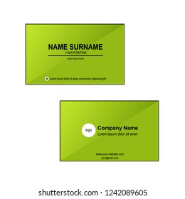 Simple business card vector