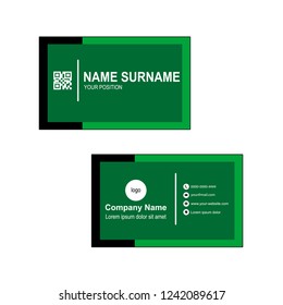 Simple business card vector