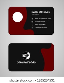 Simple business card vector