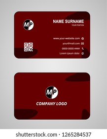 Simple business card vector