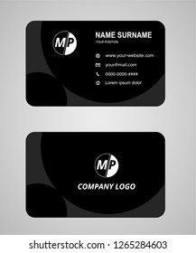Simple business card vector