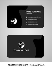 Simple business card vector