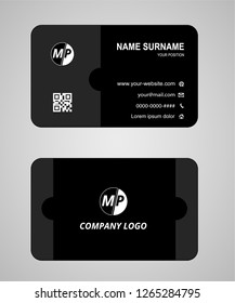 Simple business card vector