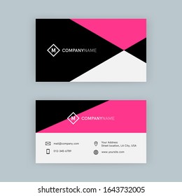 Diseño simple vectorial de tarjeta de presentación.