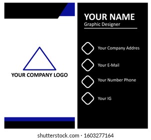 simple business card, vector illustration
