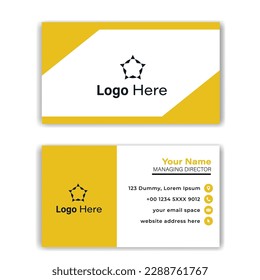 Simple Business Card and visiting Card Design Template 