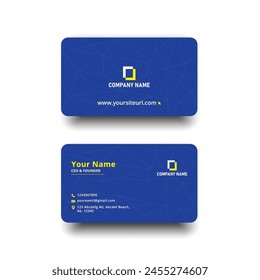 Tarjeta de visita simple, tarjeta de visita, Vector de tarjeta de visita.