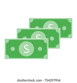 Simple Business Flat Vector of Cash Money Icon Design Template. Colorful Paper Money Vector Illustration.