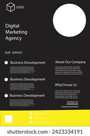 Simple business flyer design template