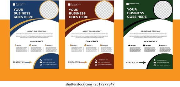 A simple business flyer design Templete