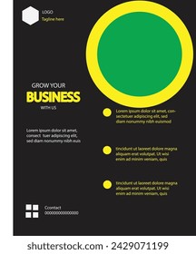 vector de diseño de volante de negocios simple